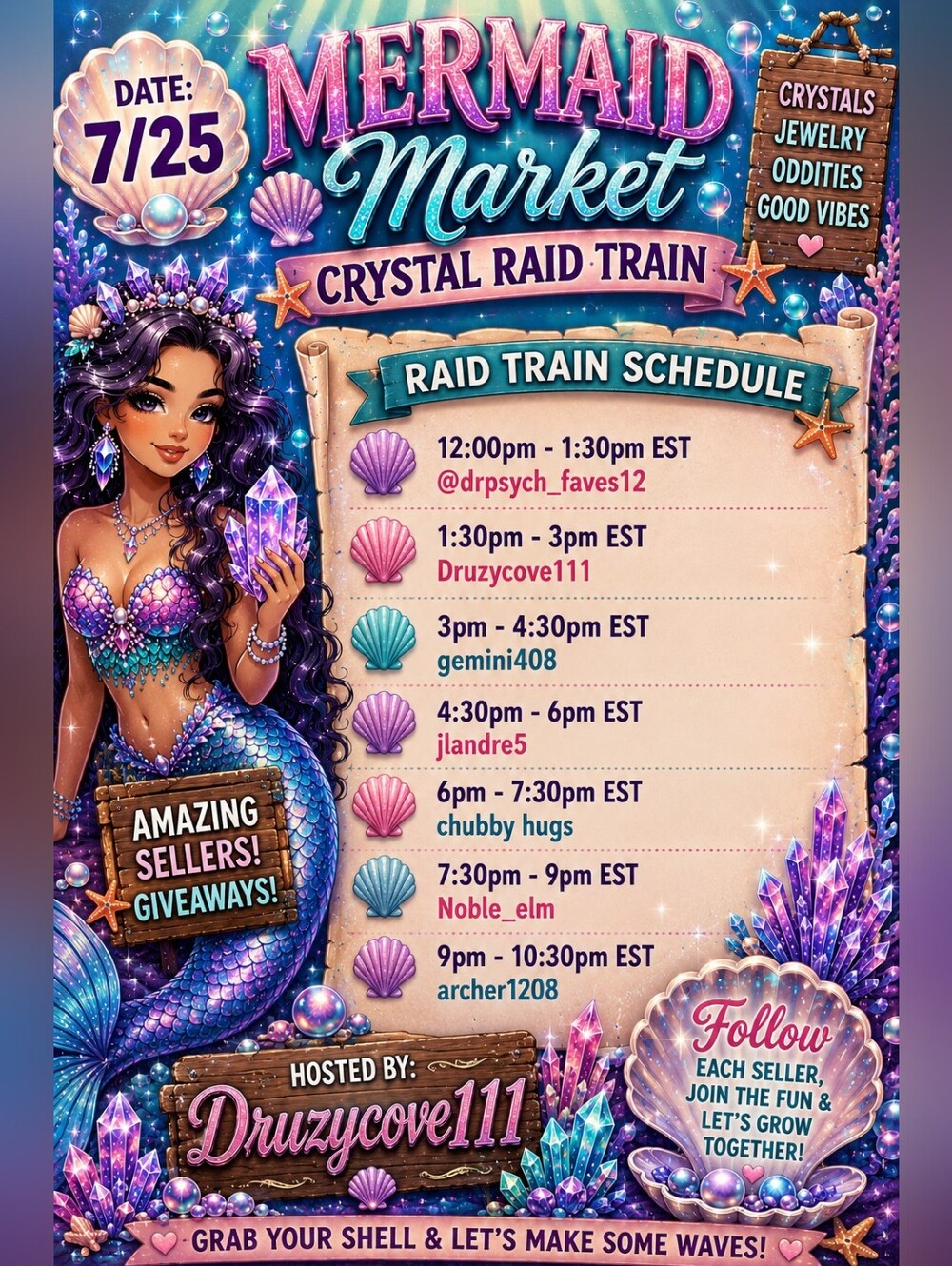7/25 Crystal Raid Train